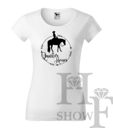 Westernové tričko dámské - Kruh Quarter Horse