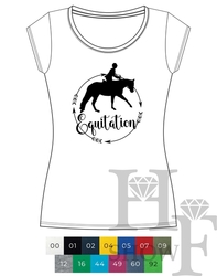 Westernové tričko dámské - Kruh Equitation