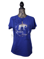 Tričko Capri dámské modrá - Quarter Horse