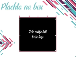 Závěs na box 130x120 cm - černá